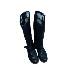 Frye Black Leather Boots Size  7 1/2 B